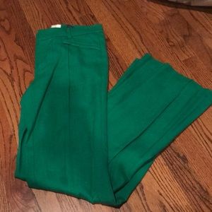 Anthro Elevenses Green slacks